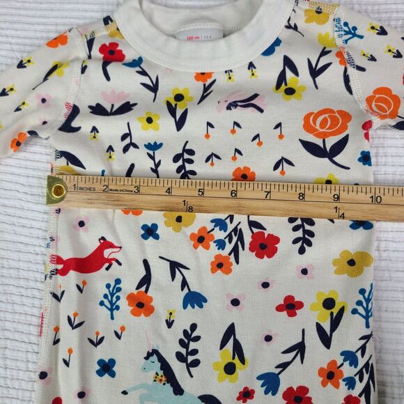 Hanna Andersson Pajamas Make It Magic 100 cm US 4 Organic Lion Unicorn Fox - Picture 4 of 13